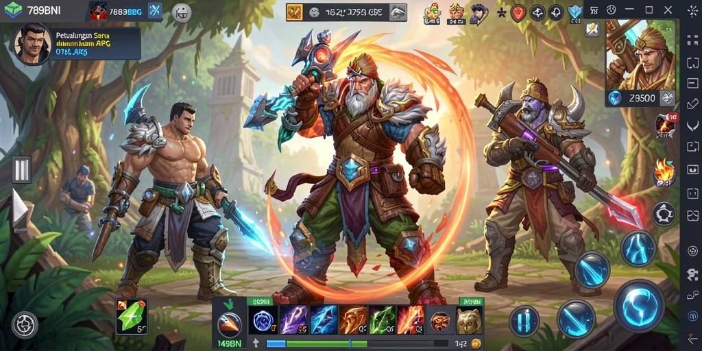 Screenshot gameplay 789BNI menampilkan aksi pertarungan seru.