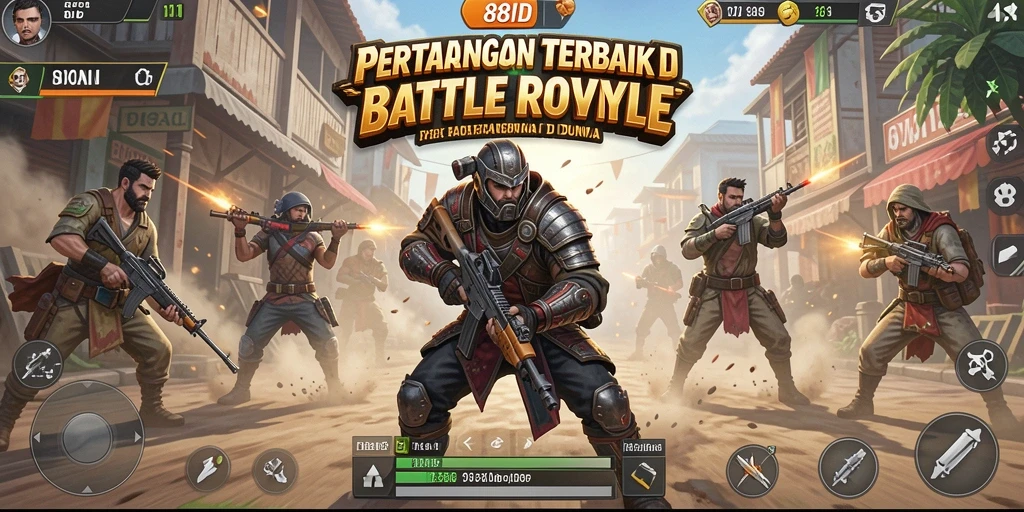 Gameplay seru 88ID dalam pertarungan Battle Royale.