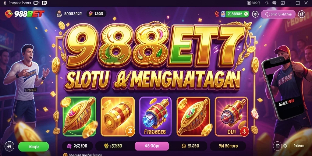 Tampilan permainan Slot seru di 988BET dengan grafis menarik.