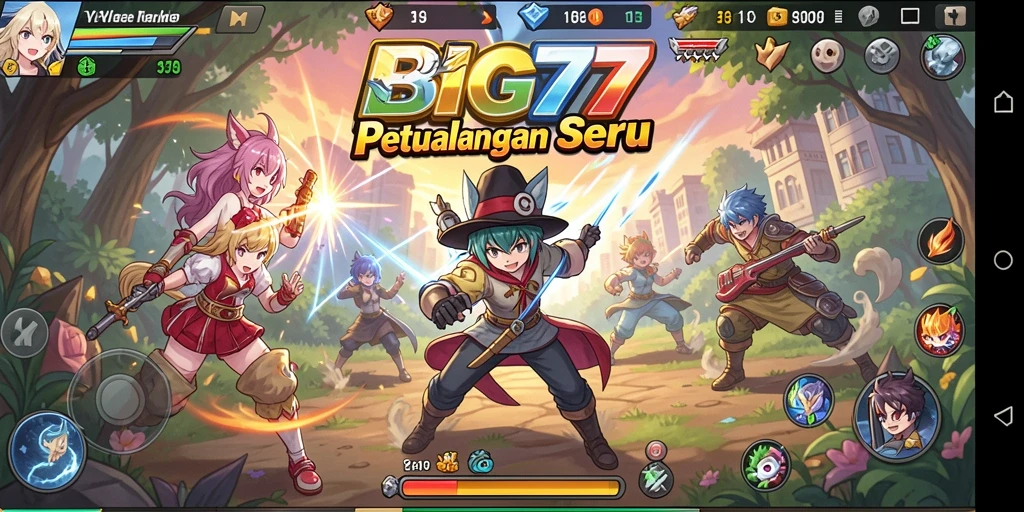 Tampilan seru dari gameplay BIG77 yang memukau.