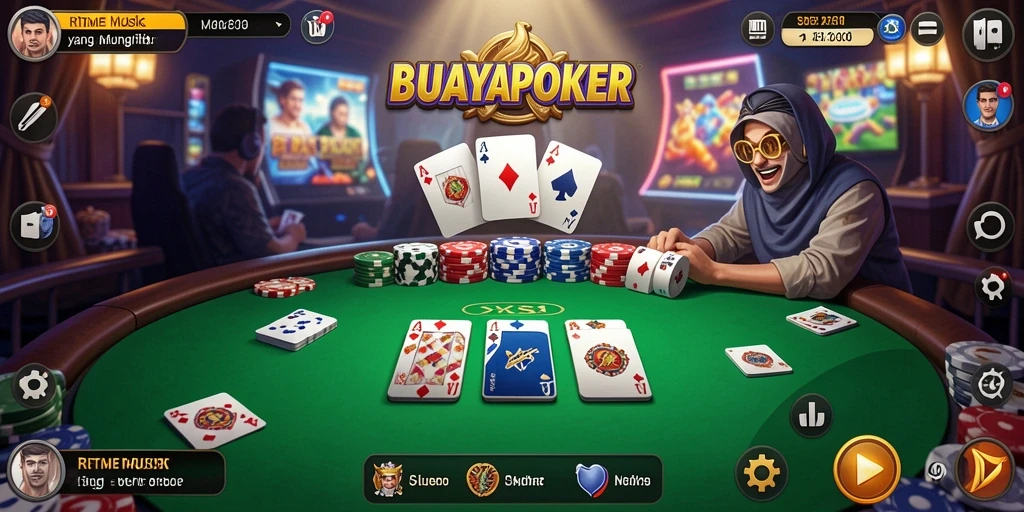 Screenshot gameplay BUAYAPOKER yang menunjukkan keseruan bermain musik.