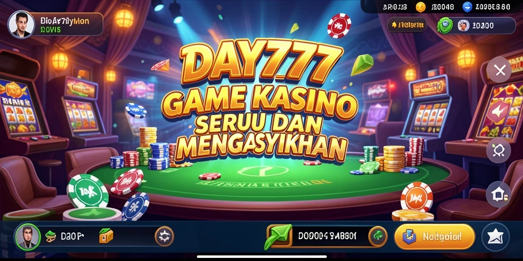 Tampilan gameplay kasino yang seru di DAY777.