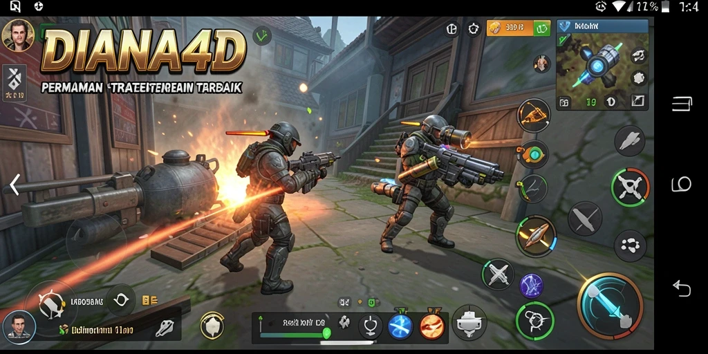 Tampilan gameplay DIANA4D yang menegangkan dan penuh strategi.