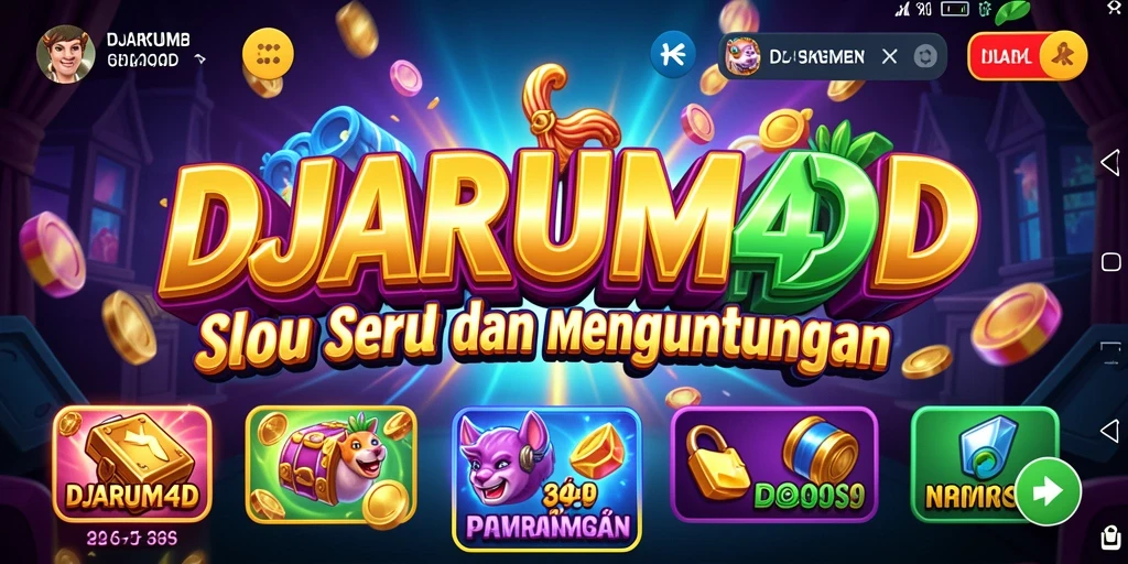 Tampilan gameplay DJARUM4D menampilkan mesin Slot yang menarik dan interaktif.