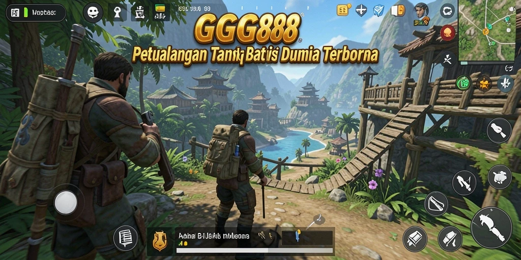 Tampilan gameplay GGG888 yang mengesankan di dunia terbuka.