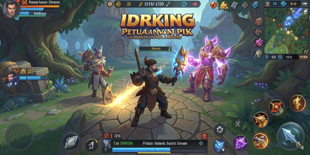 Screenshot gameplay IDRKING menampilkan aksi seru dalam dunia MMORPG.
