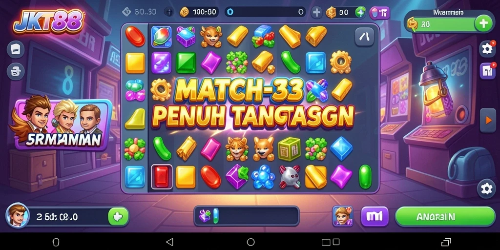 Tampilan gameplay JKT88 yang seru dan menantang.