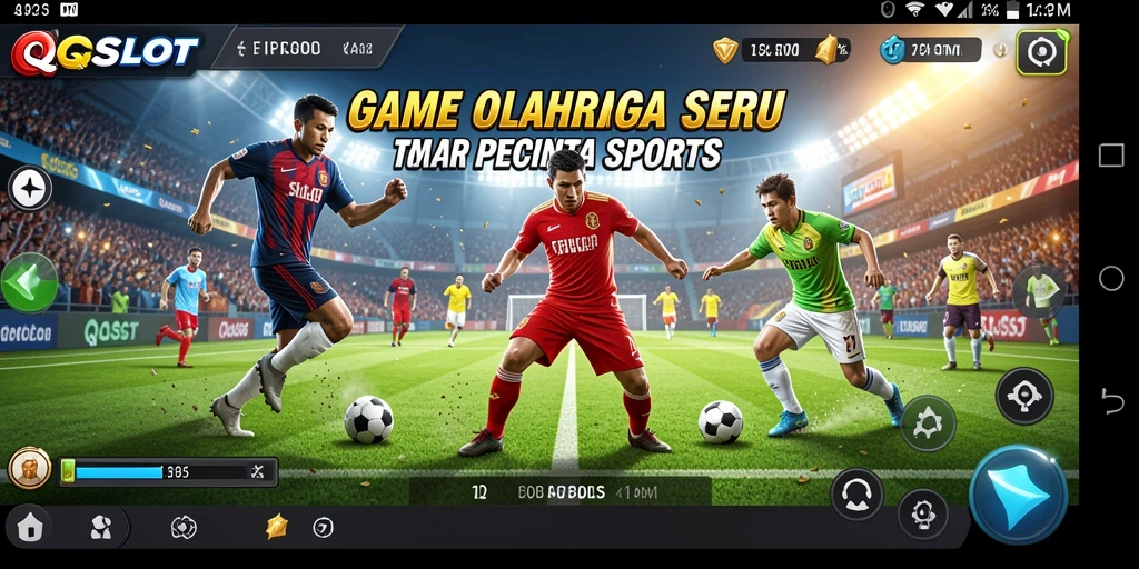 Screenshot permainan QQSLOT menampilkan serunya gameplay olahraga.