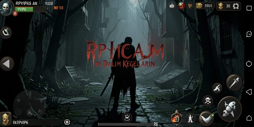 Screenshot gameplay RPVIP6 dengan suasana Horror yang mendalam.