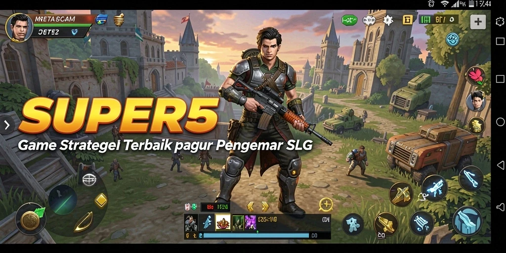 Tangkapan layar SUPER5 menampilkan pertempuran antarkerajaan yang menegangkan.
